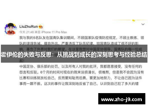 霍伊伦的失败与反思：从挑战到成长的深刻思考与经验总结